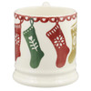 Emma Bridgewater Christmas Stockings 1/2 Pint Mug back