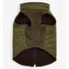 Olive/Brown Barbour Reversible Quilt/Borg Fleece Dog Coat underneath