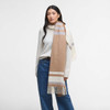 Hessian Barbour Womens Harriet Twill Scarf on model