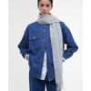 Light Grey Melange Barbour Womens Lambswool Woven Scarf
