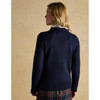 Navy Joules Womens Noelle Horse Christmas Jumper On Model Back