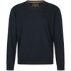 Dark Sapphire Seeland Mens Pine V-Neck Merino Pullover