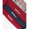 Blue Granite Barbour Mens Tartan Socks Gift Box Sole