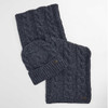 Navy Barbour Mens Jesmond Beanie and Scarf
