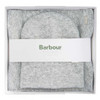 Light Grey Barbour Womens Beanie and Scarf box