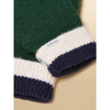 Green/Navy Joules Womens Popley Stripe Gloves Detail