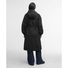 Black/Onyx Tartan Barbour Womens Sidney Waterproof Parka Back