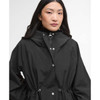 Black/Onyx Tartan Barbour Womens Sidney Waterproof Parka Front