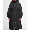 Black/Onyx Tartan Barbour Womens Sidney Waterproof Parka Front