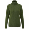 Thyme Alan Paine Womens Rowan Cable Roll Neck Jumper