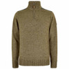 Dusky Green Dubarry Mens Doherty Zip Neck Lined Jumper