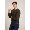 Moss Holland Cooper Mens Country Crew Neck Knit Jumper On Model Detail