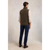 Khaki Holland Cooper Mens Country Fleece Gilet On Model Back