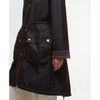 Rustic/Muted Tartan Barbour Womens Marcy Wax Parka pocket