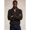 Khaki Holland Cooper Mens Country Fleece Quarter Zip On Model