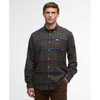 Olive Barbour Mens Dogwood Regular Checked Shirt Front