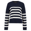 Dark Navy Stripe Barbour Womens Demi Knitted Jumper