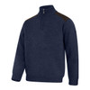Storm Blue Marl Hoggs Of Fife Mens Hebrides II 1/4 Zip Windproof Pullover