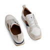 Tan and Navy White Fairfax & Favour Womens Xandra Trainer back and top
