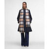 Hessian Tartan Barbour Unisex Tartan Scarf On Model