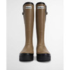 Military Brown/Black Barbour Womens Leighton Tall Welly Front