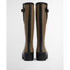 Military Brown/Black Barbour Womens Leighton Tall Welly Back