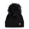 Black Holland Cooper Womens Sloane Cable Bobble Hat