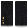 Black Holland Cooper Womens Sloane Fingerless Gloves