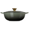Thyme Le Creuset Classic Cast Iron Holly Soup Pot 26cm Side View
