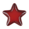 Cerise Le Creuset Stoneware Star Plate 20cm Top View