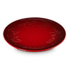 Cerise Le Creuset Stoneware Holly Coupe Plate 19cm