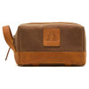 Field Tan/Tan Chatham Mens Waxed Canvas Wash Bag
