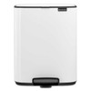 White Brabantia Bo Pedal Bin 12 Litre