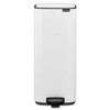 White Brabantia Bo Pedal Bin 30 Litre