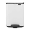 White Brabantia Bo Pedal Bin 4 Litre