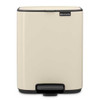 Soft Beige Brabantia Bo Pedal Bin 7 Litre