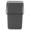 Dark Grey Brabantia Sort & Go Waste Bin 25 Litre