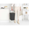 Dark Grey Brabantia Sort & Go Waste Bin 25 Litre Lifestyle Carried