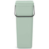 Jade Green Brabantia Sort & Go Waste Bin 40 Litre