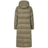 Khaki Lazy Jacks Womens JK2 Long Puffer Coat Back