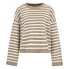Fawn/Ecru Stripe Barbour Womens Rosie Knitted Jumper
