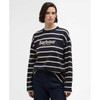Dark Navy/Ecru Stripe Barbour Womens Maeve Top Front