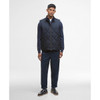 Navy Barbour Mens City Harrington Quilted Gilet On Model