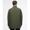 Olive Barbour Mens Wadded Lorden Showerproof Mac Back
