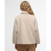 Silver Cloud/Oatmeal Barbour Womens Brawby Fleece Jacket Back