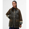 Archive Olive/Beech/Ancient Tartan Barbour Womens Kettlewell Wax Jacket Front