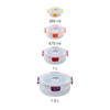  Joseph Joseph Nest Lock Round 4-piece Food Container Set Sizes