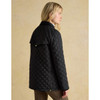 Black  Joules Womens Beatrix Showerproof Diamond Quilted Jacket On Model Back