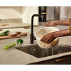 Joseph Joseph Spindola In-Sink Salad Spinning Colander In Use