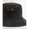 close up Barbour Womens Scarlet Tartan Bucket Hat